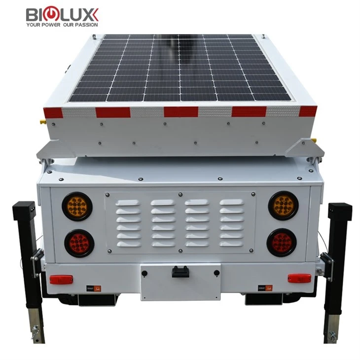 Outdoor Solar Security Camera Lighting Trailer