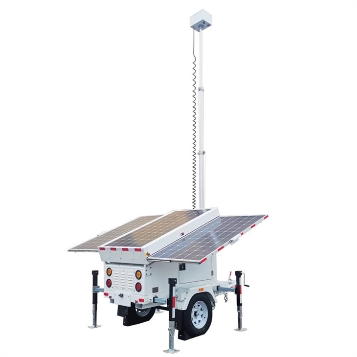 Mobile Multifunctional Solar Light CCTV Tower Trailer