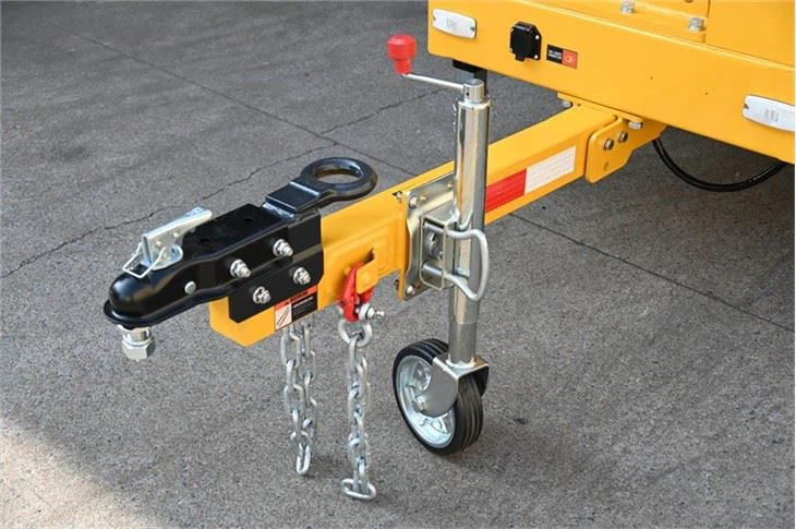 Mobile Solar Surveillance Trailer With Telescopic Mast